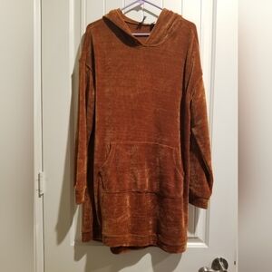 Rust Color Pullover Dress